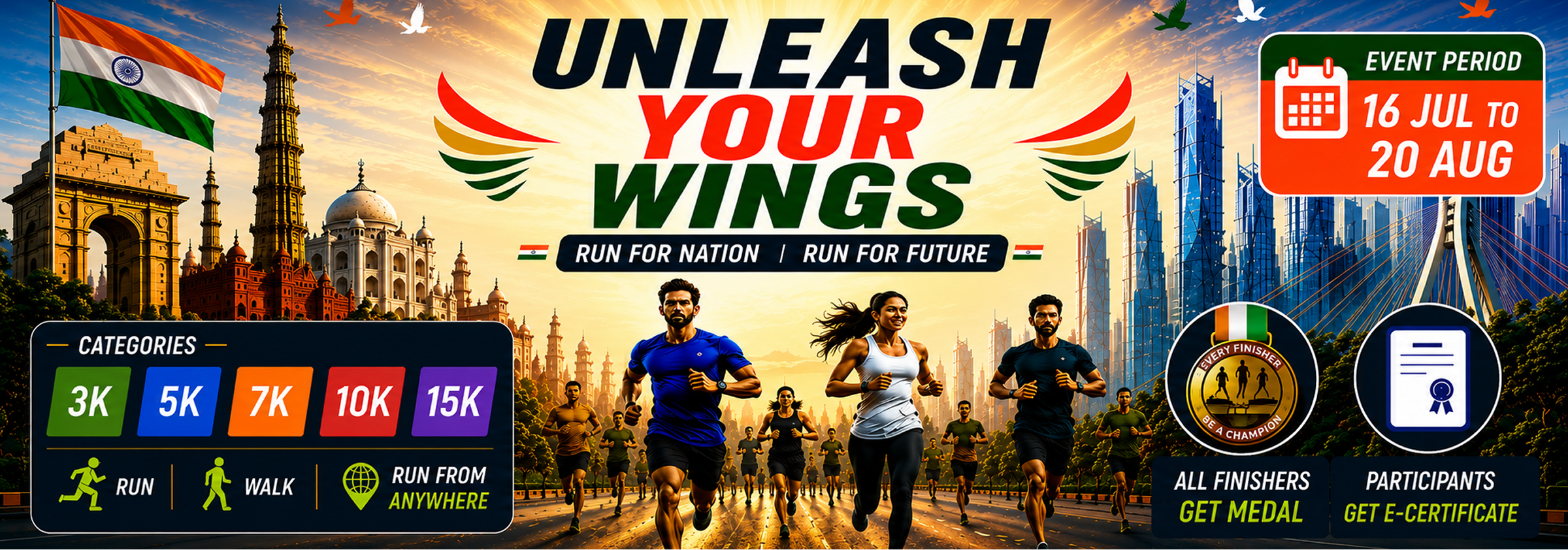 StepOut2Play – Unleash Your Wings: Freedom Run 2026 event